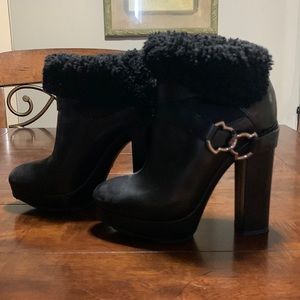 Moncler Fur Trim Boots